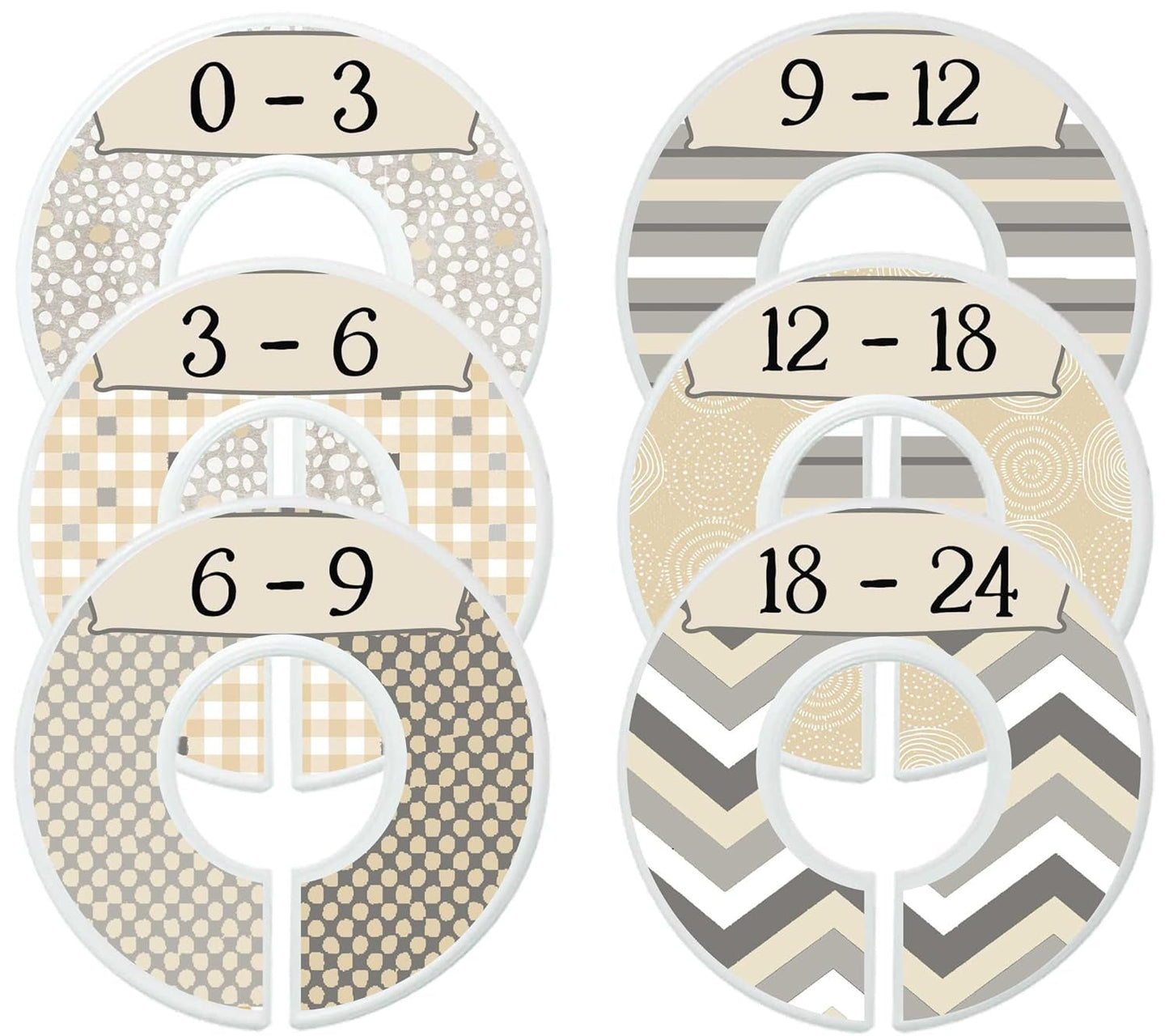 Baby Clothes Dividers Nursery Closet Dividers Baby Boy Monochrome