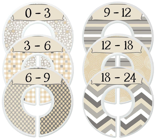 Baby Clothes Dividers Nursery Closet Dividers Baby Boy Monochrome