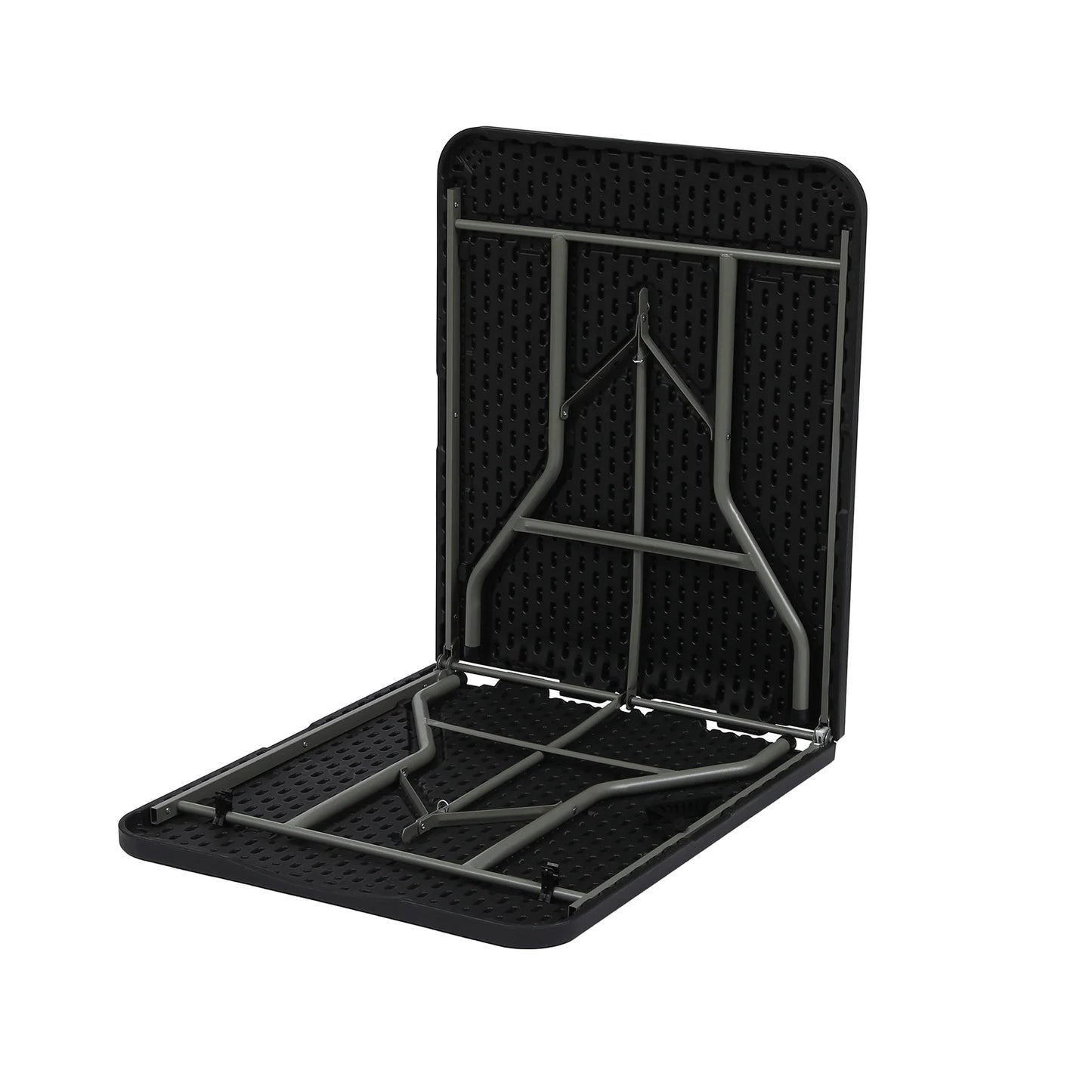 6Ft Folding Table for Indoor Outdoor Camping Party , Black