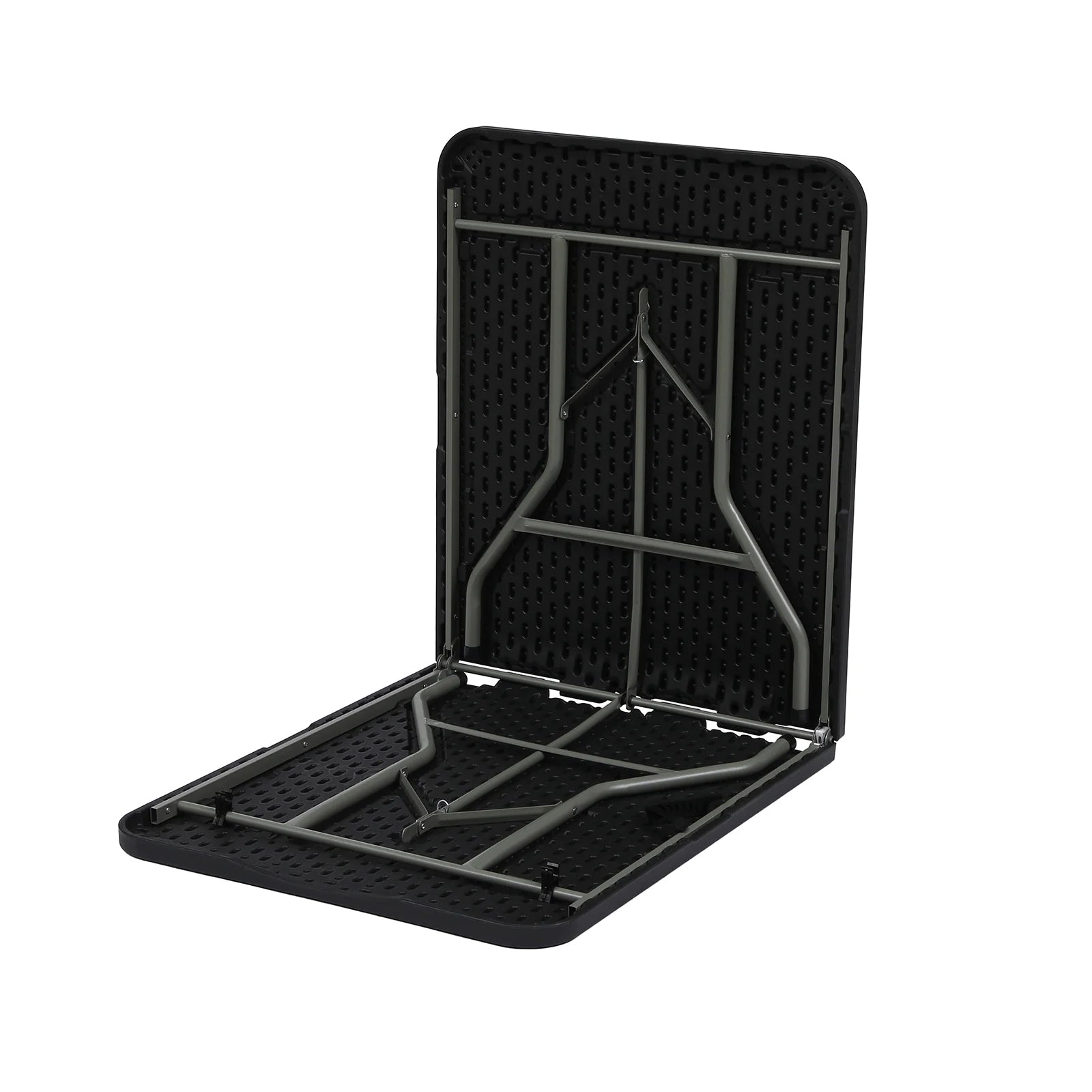 6Ft Folding Table for Indoor Outdoor Camping Party , Black