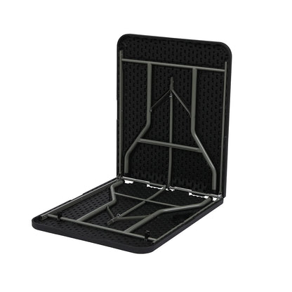 6Ft Folding Table for Indoor Outdoor Camping Party , Black