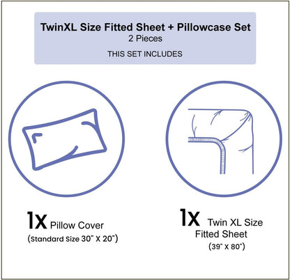 Western Fitted Sheet & Pillow Sham Set, Cowboy Rodeo Championship the Best of Wild West Poster Design Elements, Decorative Printed 2 Piece Bedding Decor Set, Twinxl, Burgundy Orange