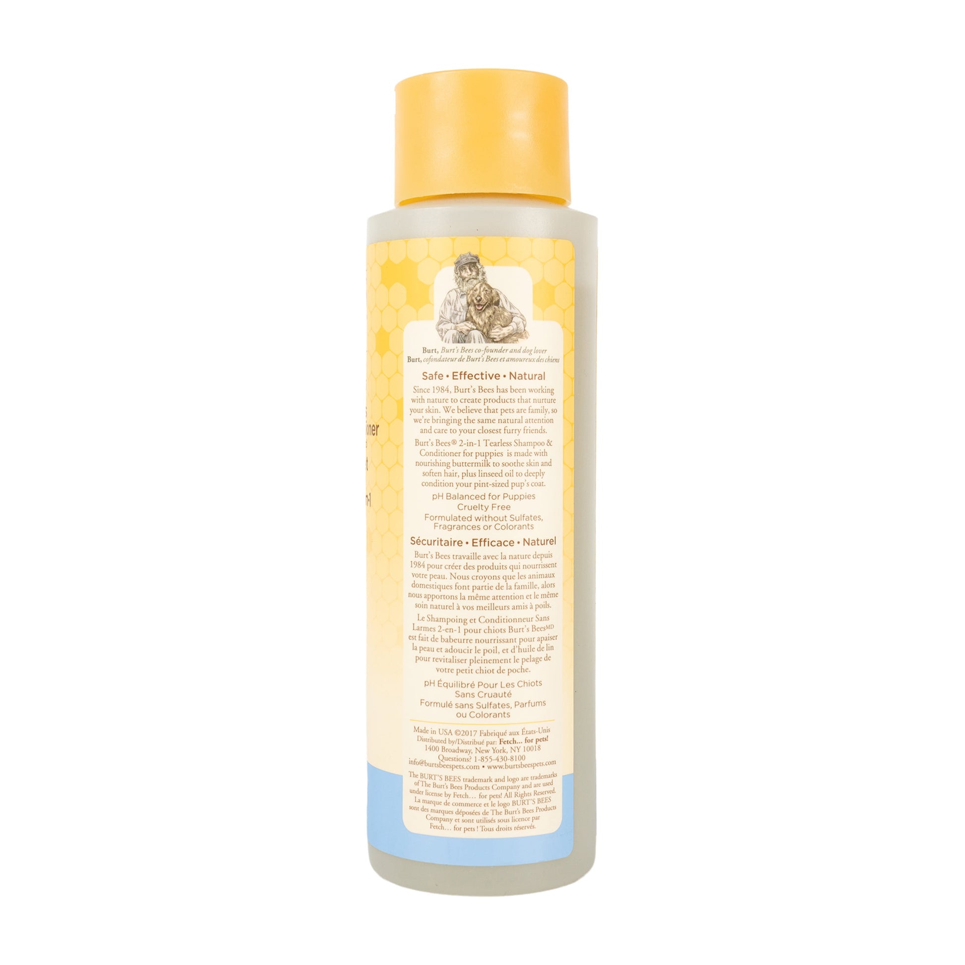 Natural Pet Care Tearless 2 -1 Dog Puppy Shampoo Conditioner Buttermilk and Linseed Oil