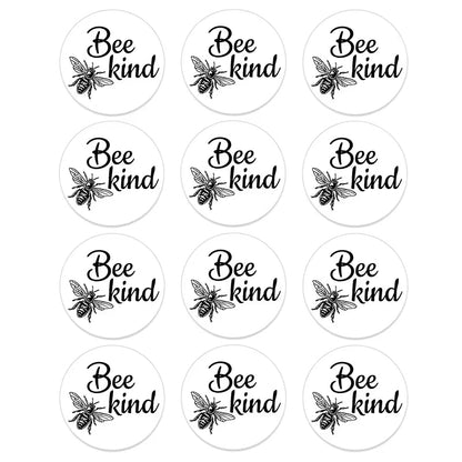 24/48Pcs Bee Kind Bee Happy Stickers for Wedding Birthday Party Baby Shower Decor Cute Animal Bee Stickers Kids Toy Gift