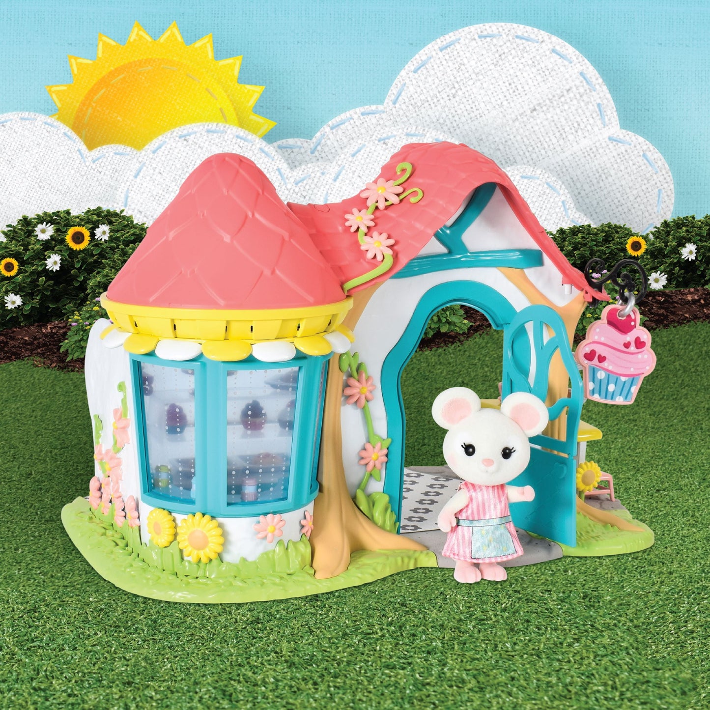 Bees Teas Pastry Shop Playset with Figure, 35 Pieces, Children Ages 3+