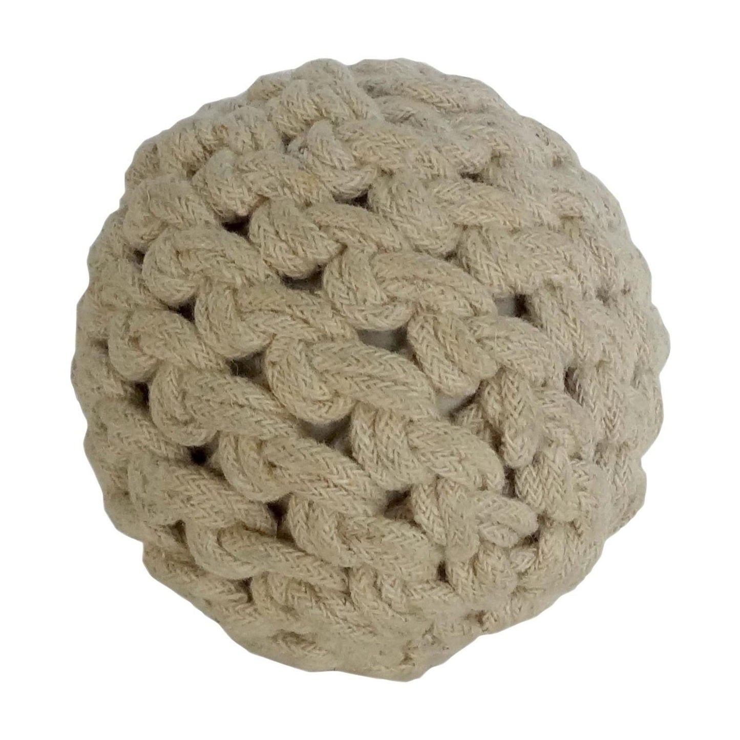 Brown 4" Handmade Decorative Ball Jute Rope Orbs & Vase Filler with Varying Designs (4 Count)