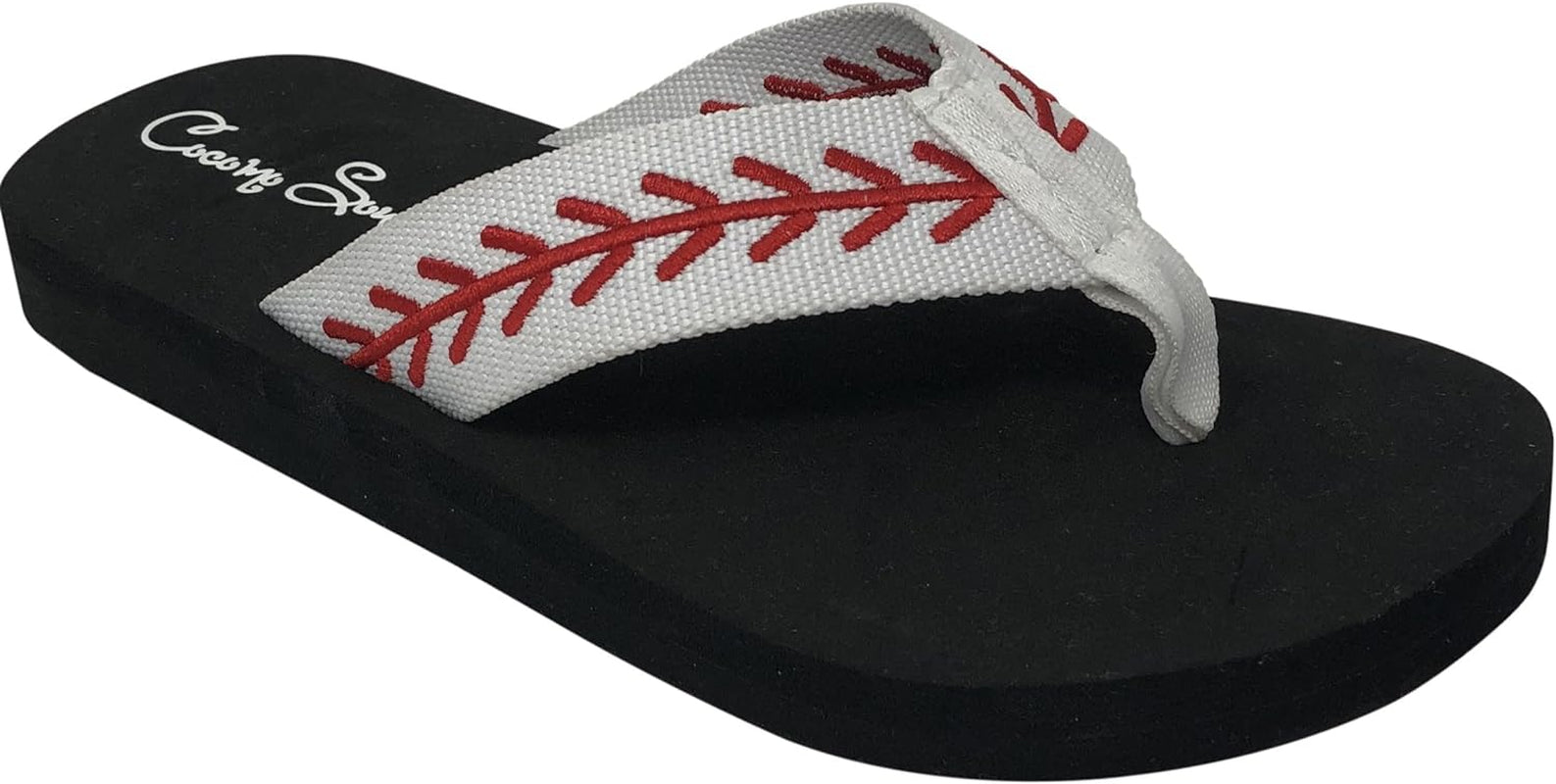 Baseball Flip Flops | Embroidered Baseball Flip Flops | Baseball Slippers | Baseball Sandals | Baseball Flip Flops for Women | Baseball MOM Flip Flops