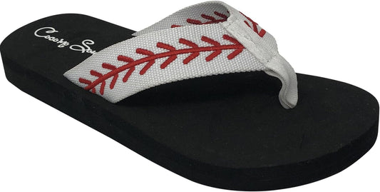 Baseball Flip Flops | Embroidered Baseball Flip Flops | Baseball Slippers | Baseball Sandals | Baseball Flip Flops for Women | Baseball MOM Flip Flops