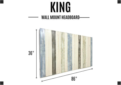 Solid Wood Headboard King Size Farmhouse with Smooth Natural Wood Grain, Handcrafted Wall-Mounted Panel Head Board, Adjustable Height, Modern Farmhouse Bedroom, Built to Last