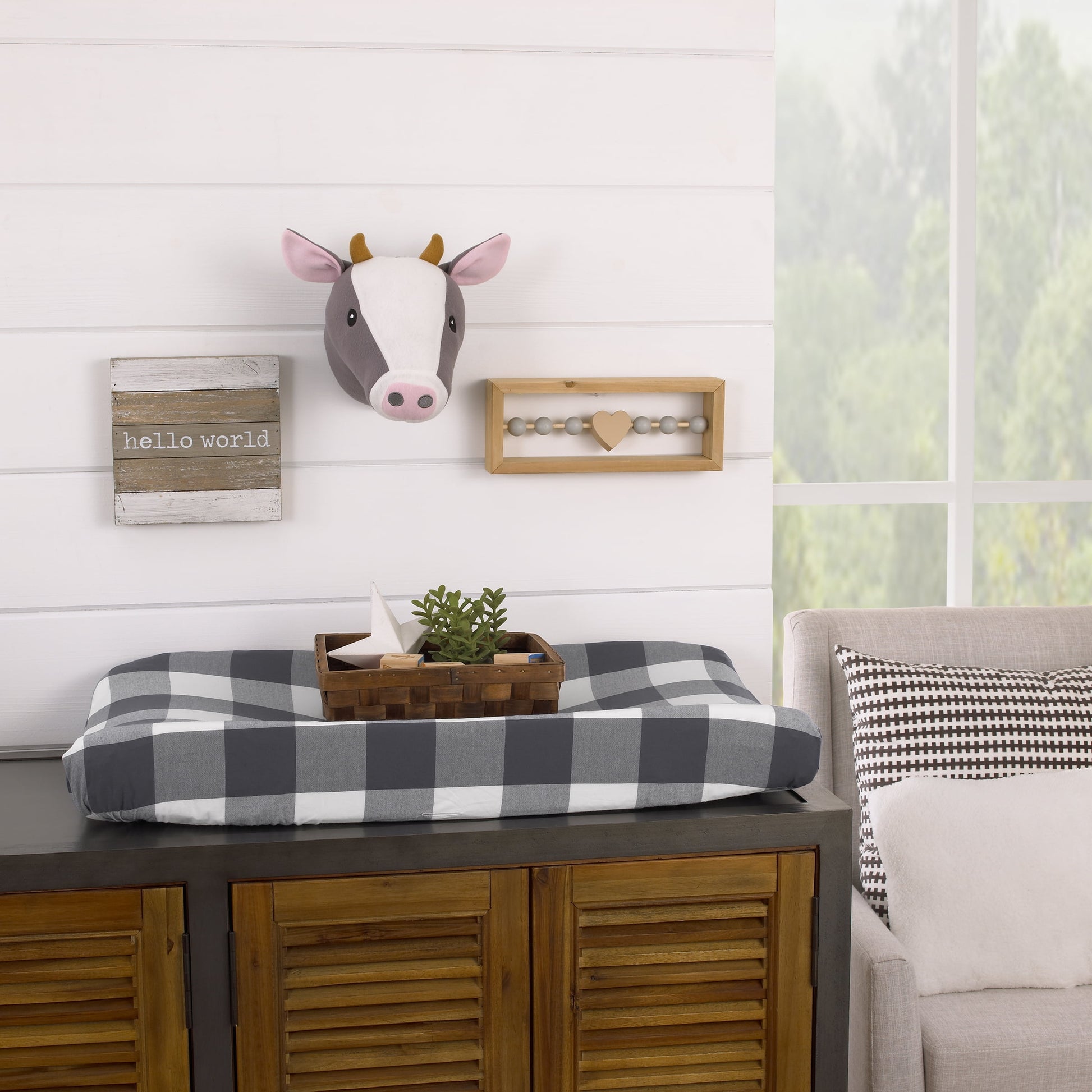 Plush Fleece Cow Head Wall Décor