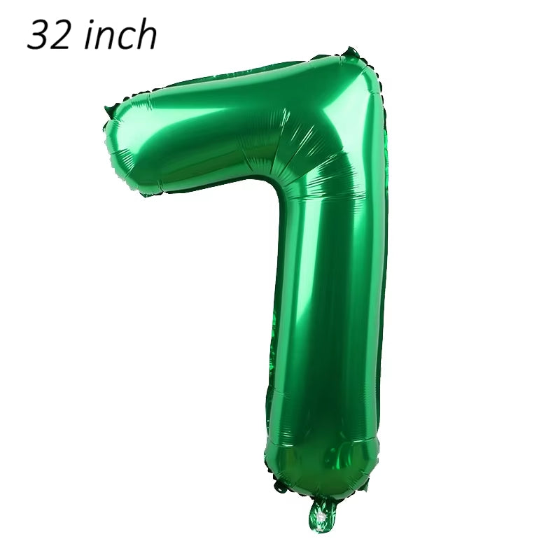 1Set Farm Theme Green Tractor Inflatable Balloons Happy Birthday Party Decoration Kids Birthday Excavator Vehicle Banner