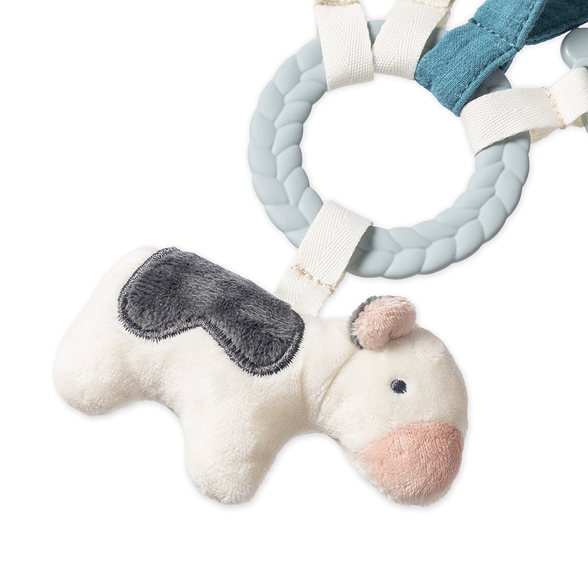 Bitzy Busy Toy & Teether Unisex Gift Set - Farm 0M+ Multi Color