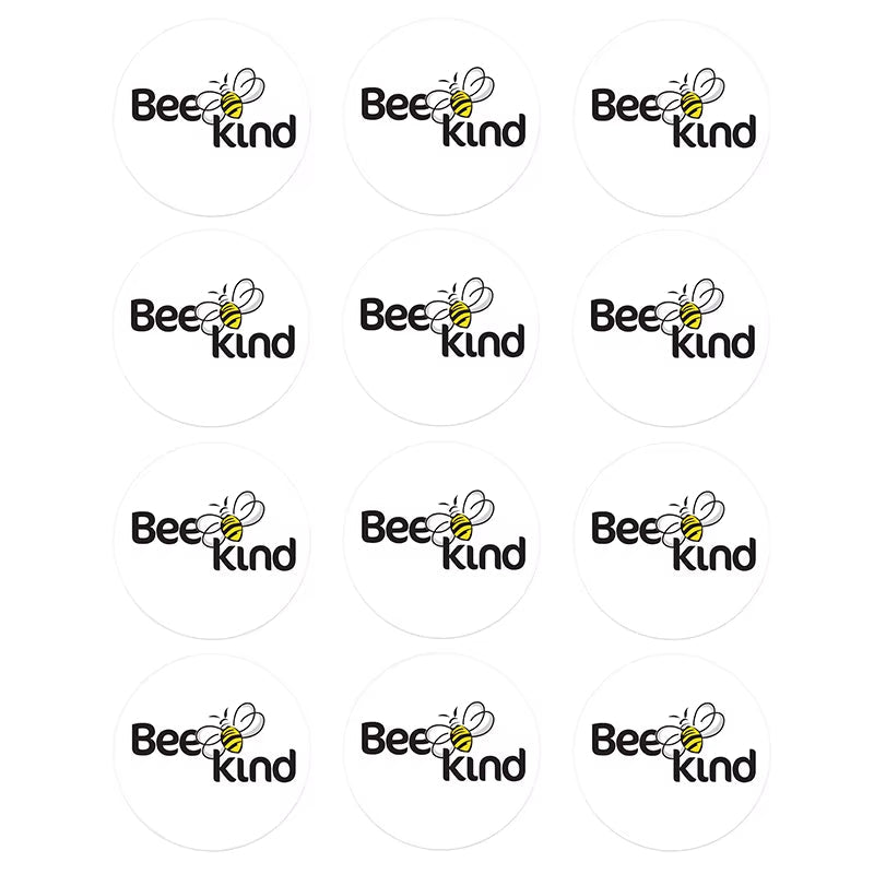 24/48Pcs Bee Kind Bee Happy Stickers for Wedding Birthday Party Baby Shower Decor Cute Animal Bee Stickers Kids Toy Gift