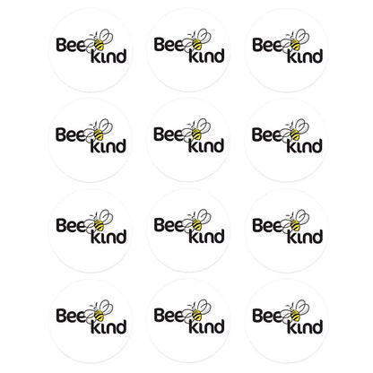 24/48Pcs Bee Kind Bee Happy Stickers for Wedding Birthday Party Baby Shower Decor Cute Animal Bee Stickers Kids Toy Gift