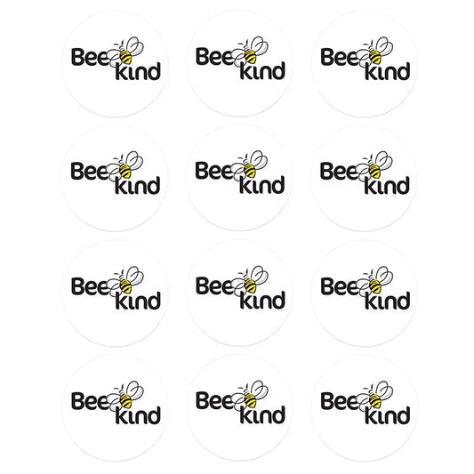 24/48Pcs Bee Kind Bee Happy Stickers for Wedding Birthday Party Baby Shower Decor Cute Animal Bee Stickers Kids Toy Gift