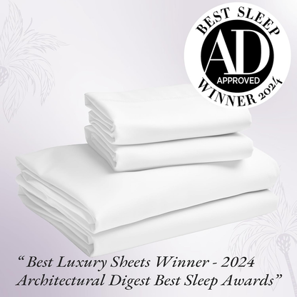 1000 Thread Count King Size Sheet Set, Winner Architectural Digest Best Sheet, Luxury 100% Cotton Sateen Bed Sheets, Softer than Egyptian Cotton (Navy Blue)