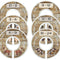 Baby Nursery Closet Dividers, Barnyard Themed, 6 Piece Set, Plastic, Multicolor, 3.5 in Height and Width, 1 3/8 in Diameter Opening