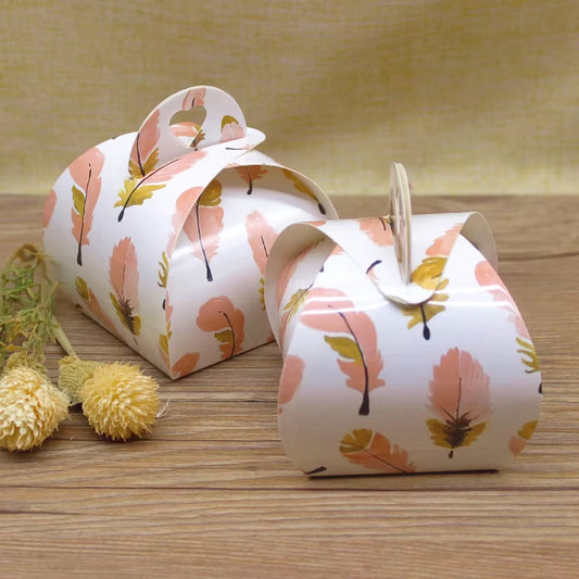 10Pcs 5.5X5.5X6.5Cm Paper Candy Box Flamingo Chocolate Gift Box for Baby Shower Birthday Wedding Party Supplies