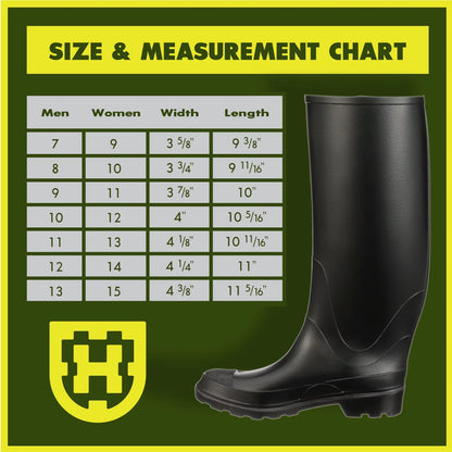 15" Waterproof Steel Shank Multi-Purpose Rubber Boot