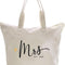 Mrs. Bag 2025 Future Mrs Bride Gifts for Wedding Engagement Bachelorette Party Honeymoon Bridal Shower Gifts for Bride to Be Tote Canvas Cotton Beach Shoulder Bag with Zipper and Pocket