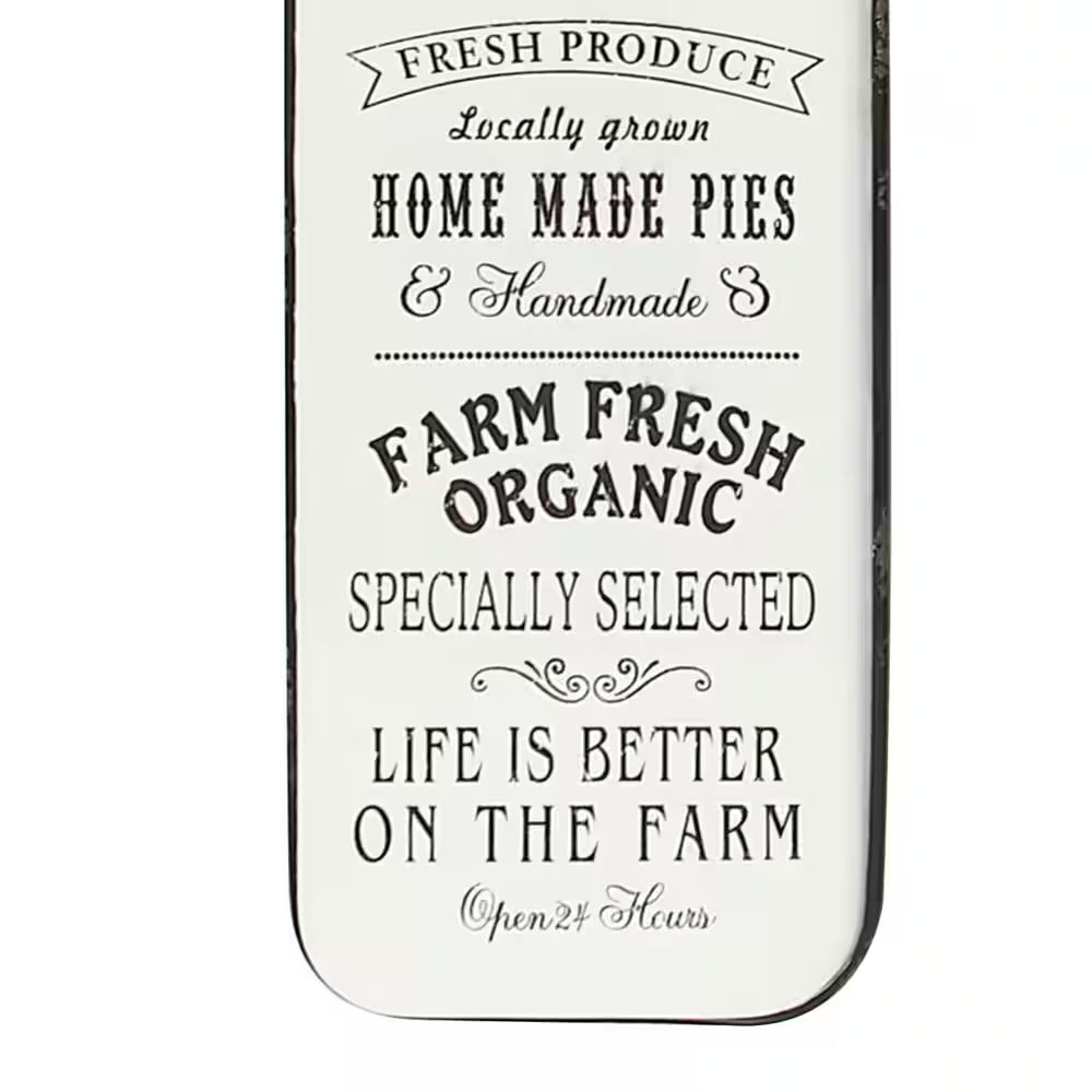 Black Metal Farmhouse Sign Wall Decor 42 In. X 16 In.