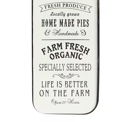 Black Metal Farmhouse Sign Wall Decor 42 In. X 16 In.