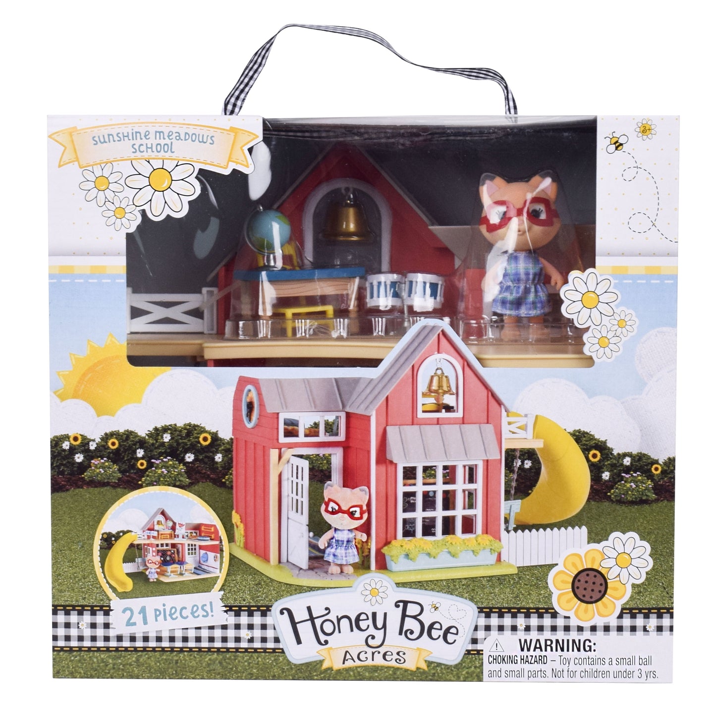 Sunshine Meadow School Doll Playset & Mini Figure, 21 Pieces, Children Ages 3+