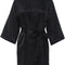 Bridesmaid Satin Bridal Party Robe with Rhinestones Black