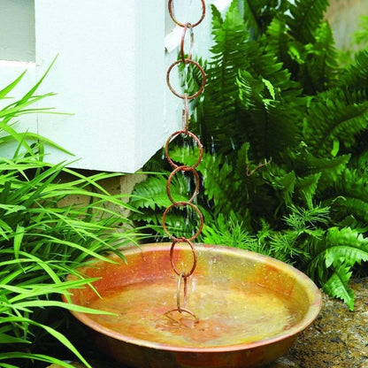Rain Chain Receptacle - Flamed Finish