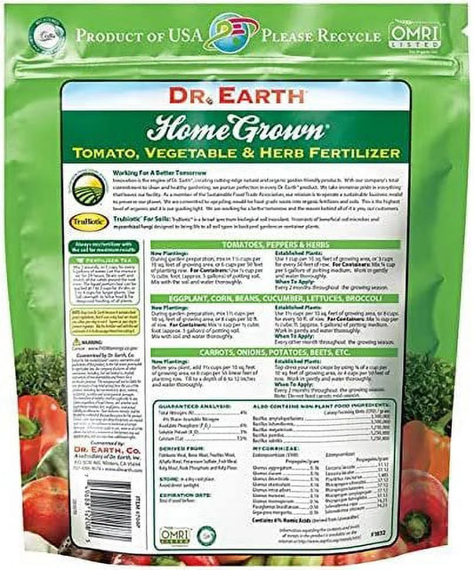 Organic & Natural Home Grown Tomato and Vegetable Food, 4-6-3 Fertilizer, 4 Lb.