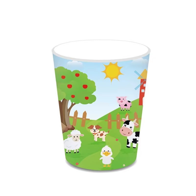 Baby Shower Farm Animals Theme Party Favors Decorations with Balloon Cartoon Disposable Tableware Sets Birthday Party Supplies