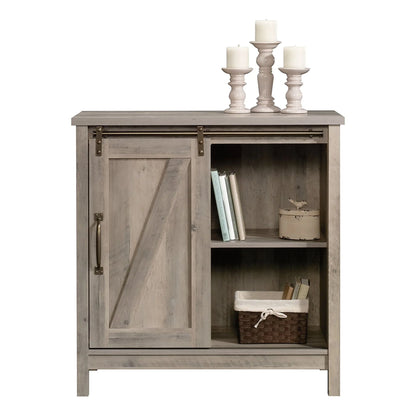 Modern Farmhouse Accent Storage Cabinet, Rustic Gray Finish