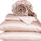800 Thread Count Queen Size Egyptian Cotton Sheets Set, 4 Pc Bed Sheet Sets for Queen Size Bedding, Luxury Hotel Sheets Sateen Finish Fits 16" Deep Pocket - Blush Pink