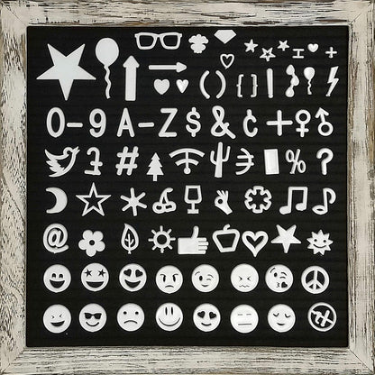 Felt Letter Board with Letters and Numbers 10X10 Inch, Felt Board with Letters Back to School Sign Classroom Decor, Baby Announcement Sign, First Day of School Board, Wifi Password Sign