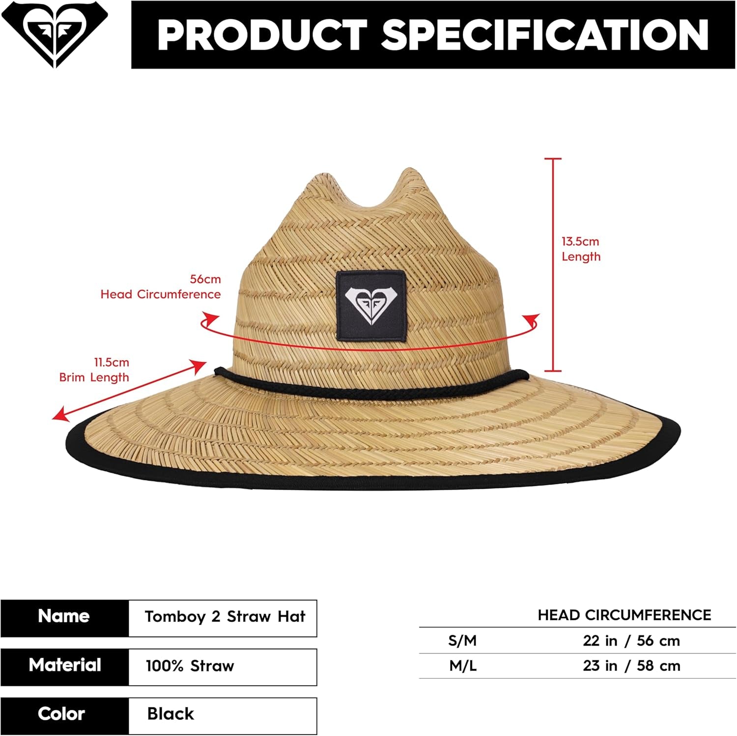 Women'S Tomboy Straw Hat