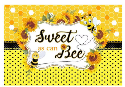 Maya the Bee Photography Background Sunflowers Baby Bee Day Newborn Backdrops Photo Studio Birthday Party Backdrops Custom