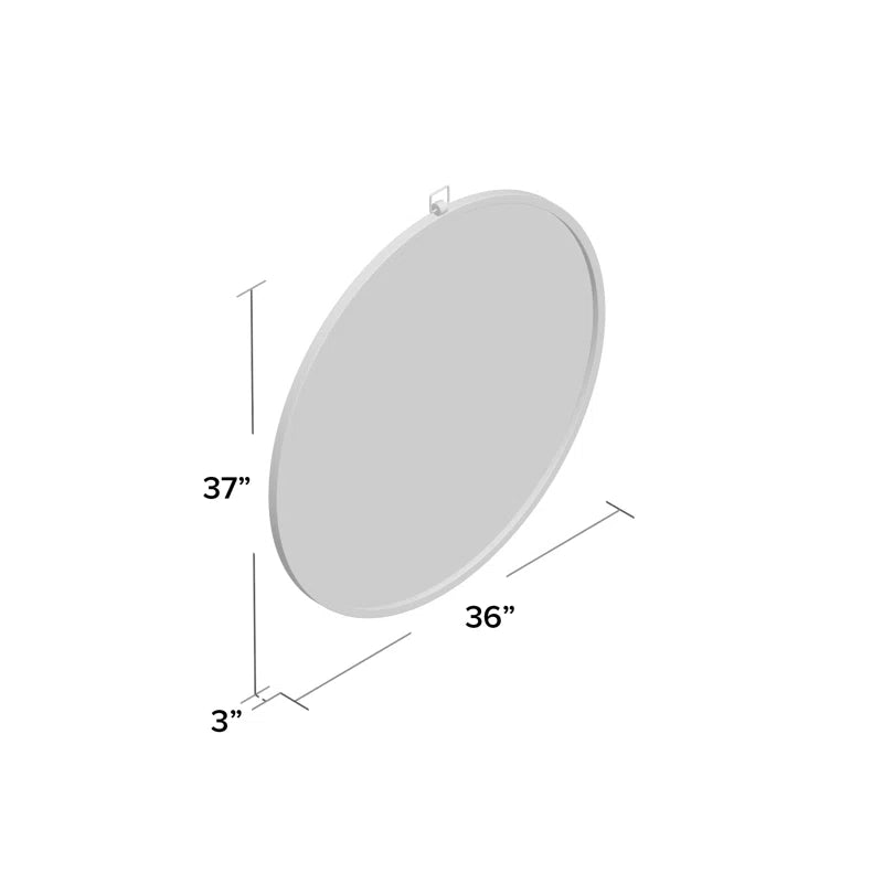 Alariz Metal Flat Wall Mirror