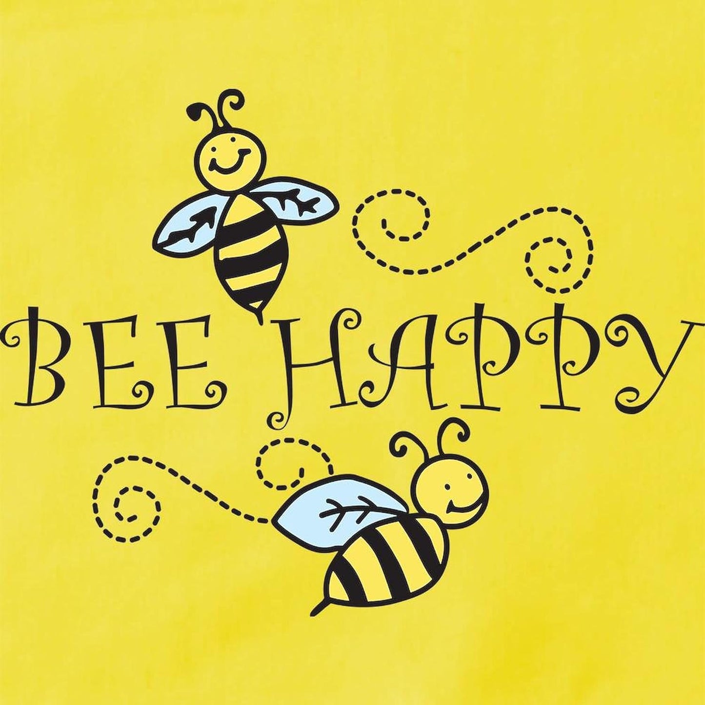 Bee Happy Kitchen Apron with Pockets, Grilling Apron, Baking Apron