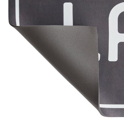 20" X 59" Laundry Indoor Runner Rug, Black