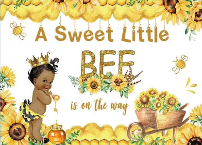 Maya the Bee Photography Background Sunflowers Baby Bee Day Newborn Backdrops Photo Studio Birthday Party Backdrops Custom