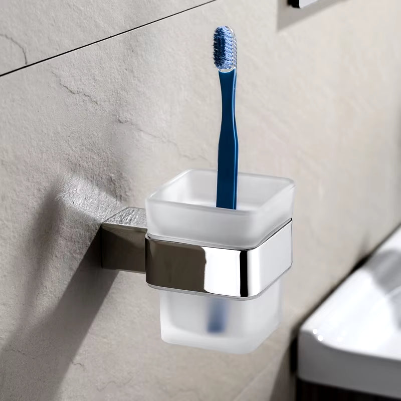 Stainless Steel Bathroom Accessories Wall Shelf Towel Bar Rack Rail Toilet Brush Roll Paper Holder Soap Dish Bathroom Hardware