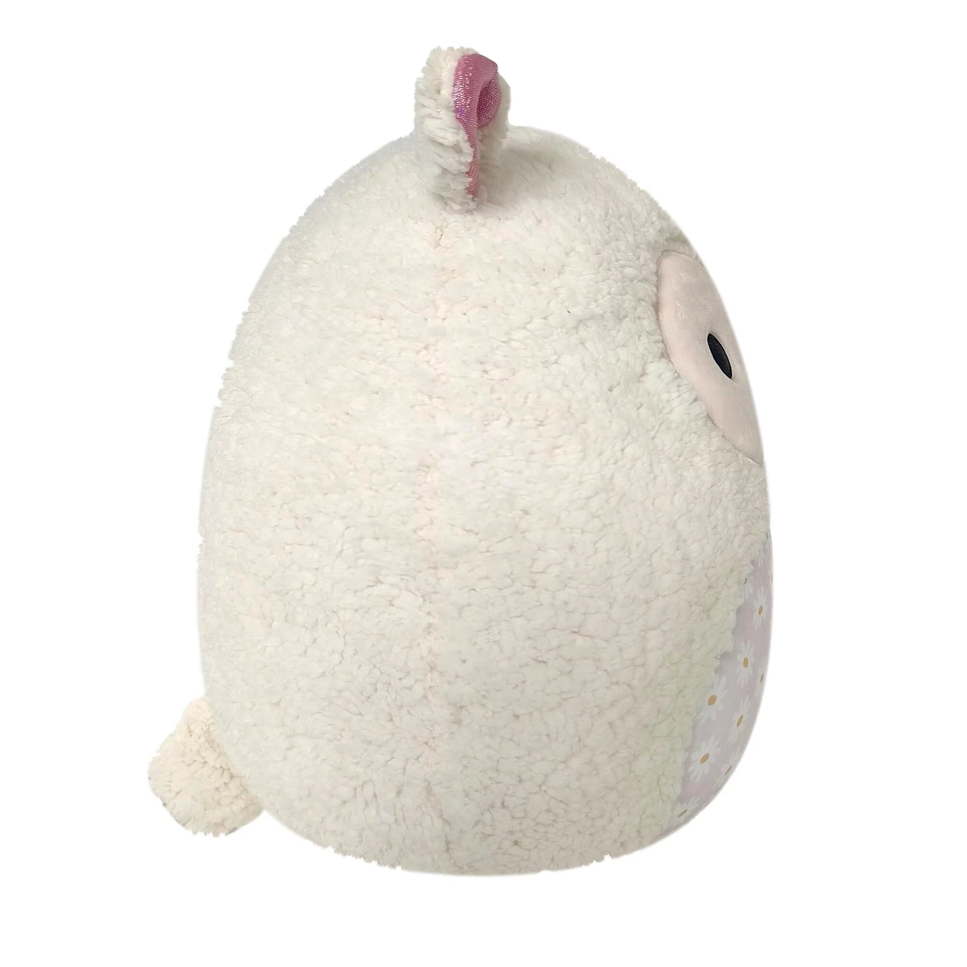 14 Inch Sophie the Cream Lamb with Daisy Flower Bell Pattern - Child'S Ultra Soft Plush Toy