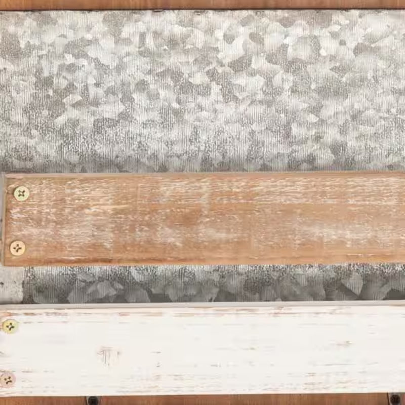 Brown Wood Farmhouse Magazine Rack Holder