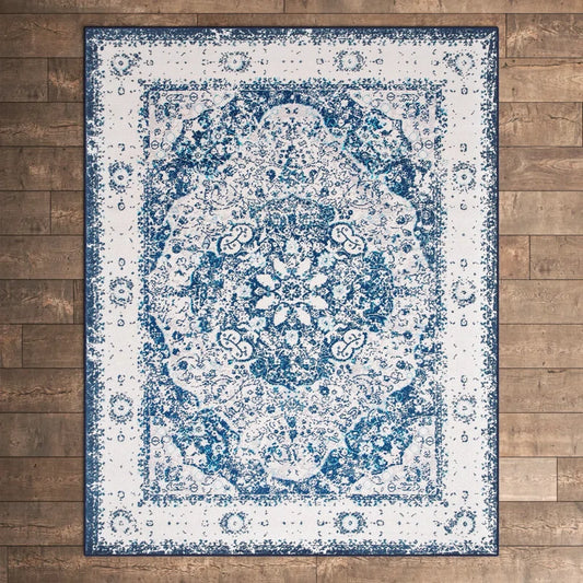 Oriental Blue/White Area Rug