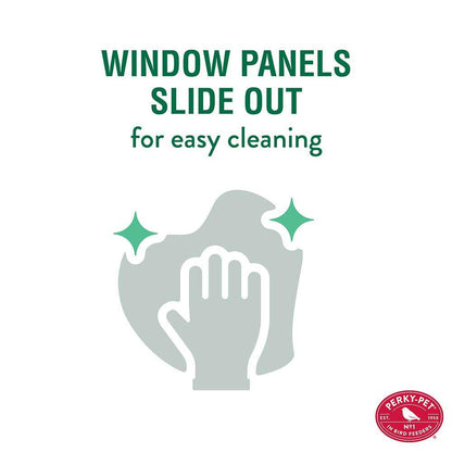 White Farmhouse Hanging Bird Feeder - 2.8 Lb. Capacity