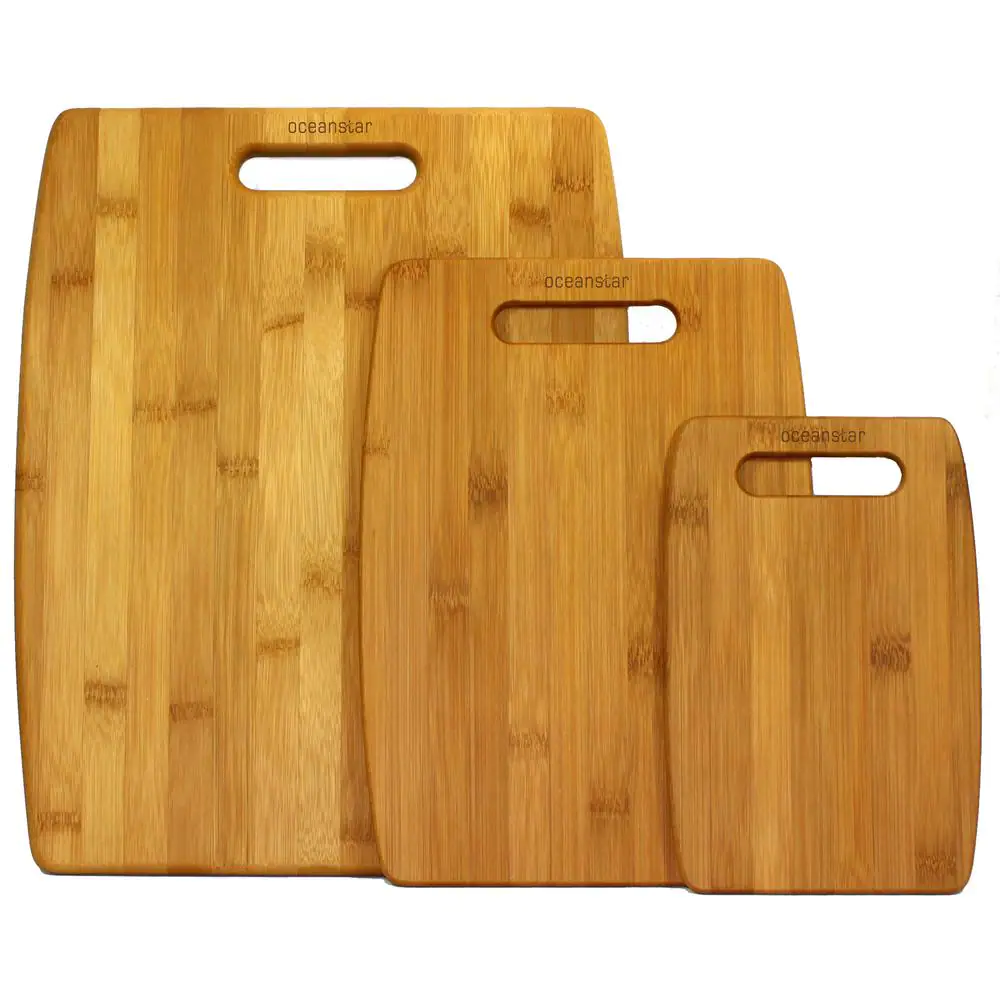 3-Piece Bamboo Cutting Board Set