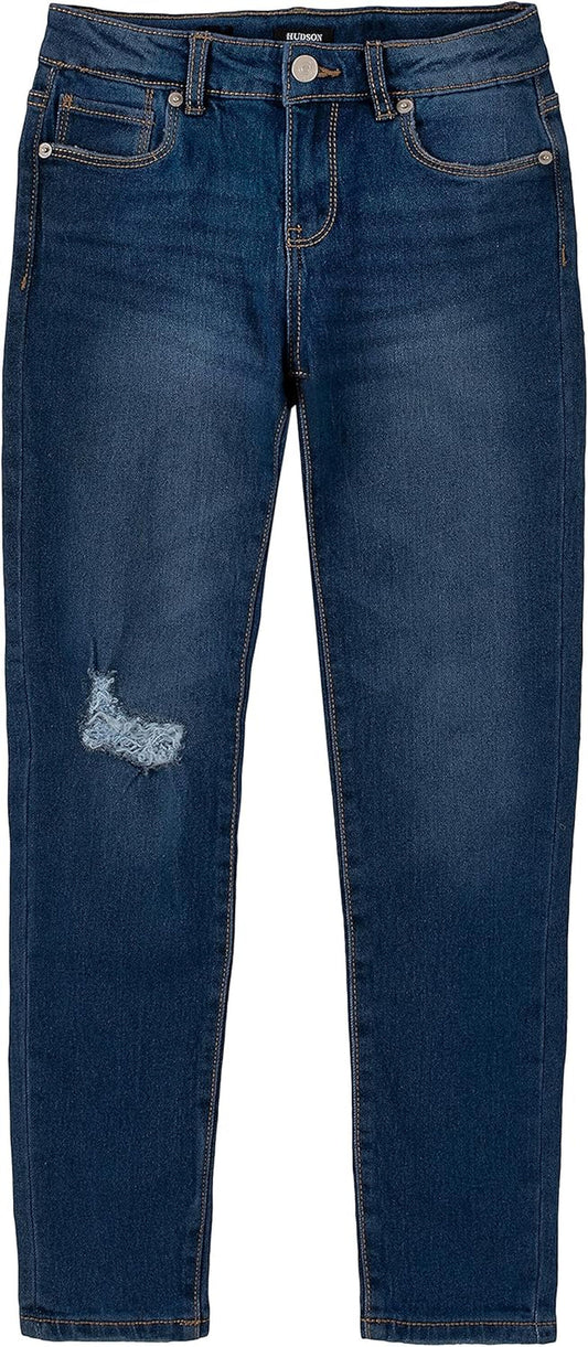 Girls' Full-Length Stretch Denim Pants & Jeggings, Skinny Fit, High Rise Waist