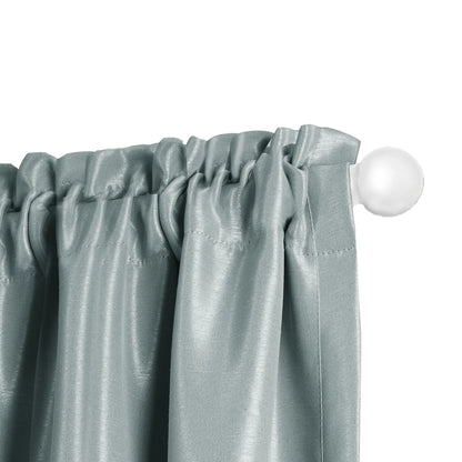 Easy Install Cafe Window Rod, 18" - 48", with Ball Finials, White