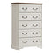 Theron Farmhouse 5 Drawer Bedroom Dresser, Wood Tall Chest of Drawers, Closet Storage for Bedroom