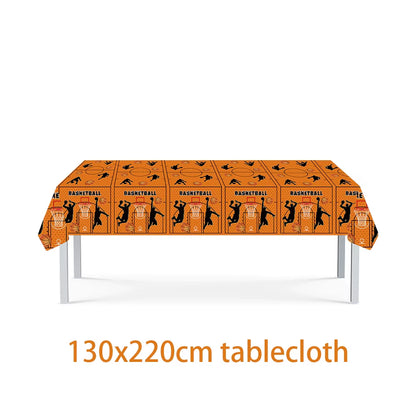 Basketball Theme Birthday Decorations Party Disposable Tableware Paper Napkins Cups Plates Tablecloths Straw